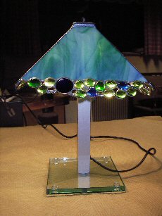 Tischlampe mit Nuggets